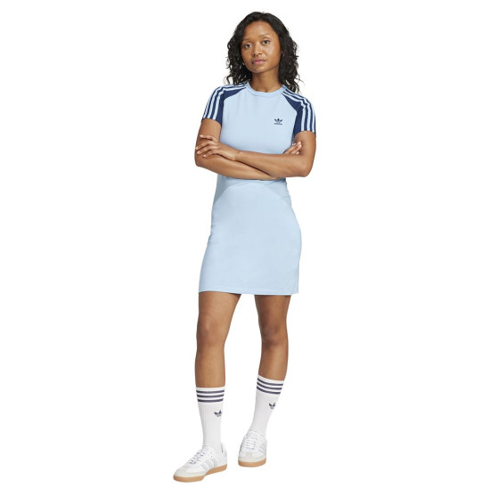 Adidas Γυναικείο φόρεμα Adicolor 3-Stripes Raglan Dress
